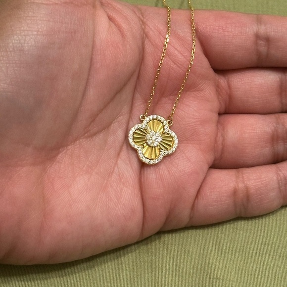 RACHEL ZOE - Sterling Silver Cubic Zirconia Necklace - Picture 8 of 9